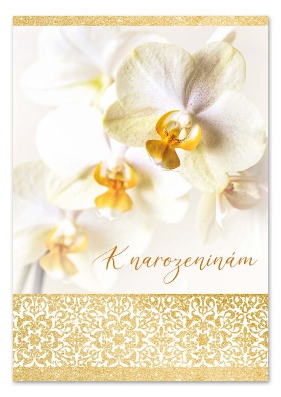 Ditipo Hrací blahopřání - Bílá orchidej, Eva a Vašek - c002241