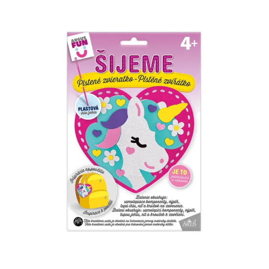 Argus Kreativní tvoření - šijeme plstěné zvířátko - Jednorožec - 1911-0021