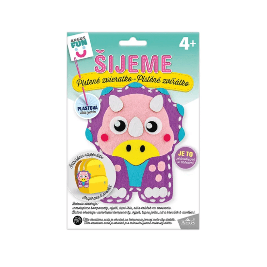 Argus Kreativní tvoření - šijeme plstěné zvířátko - Dinosaurus - 1911-0022