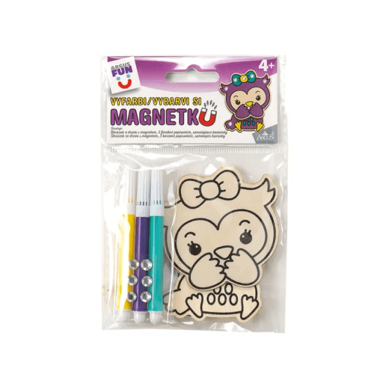 Argus Kreativní tvoření - vybarvi si magnetku - Sova - 1926-0015