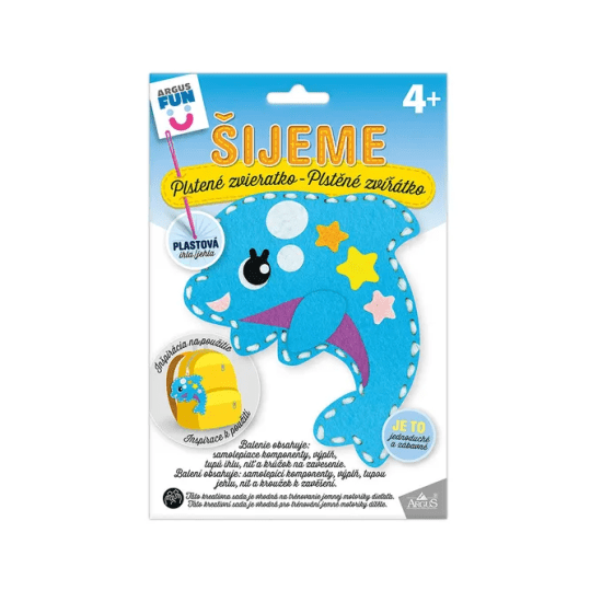 Argus Kreativní tvoření - šijeme plstěné zvířátko - Delfín - 1911-0020