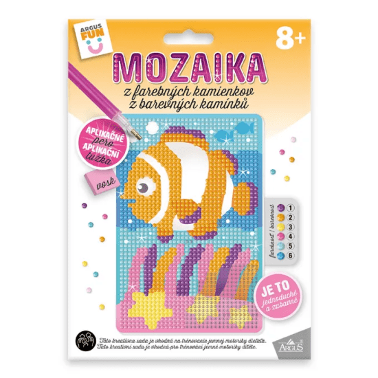 Argus Kreativní tvoření - mozaika z barevných kamínků - Rybka - 1935-0002