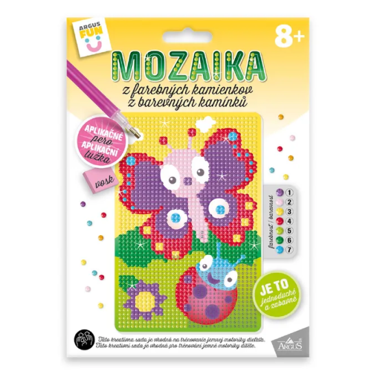 Argus Kreativní tvoření - mozaika z barevných kamínků - Motýl - 1935-0004