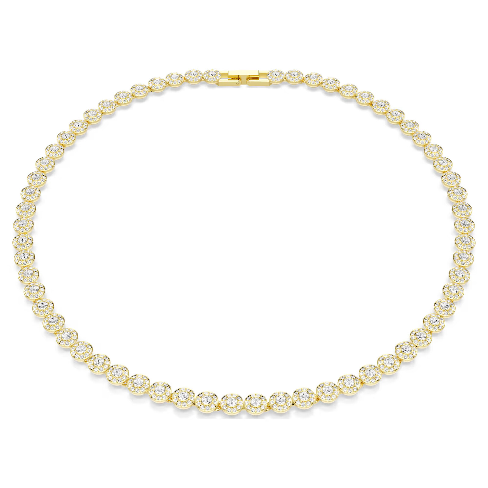 Swarovski Luxusní pozlacený náhrdelník s krystaly Una Angelic 5751560