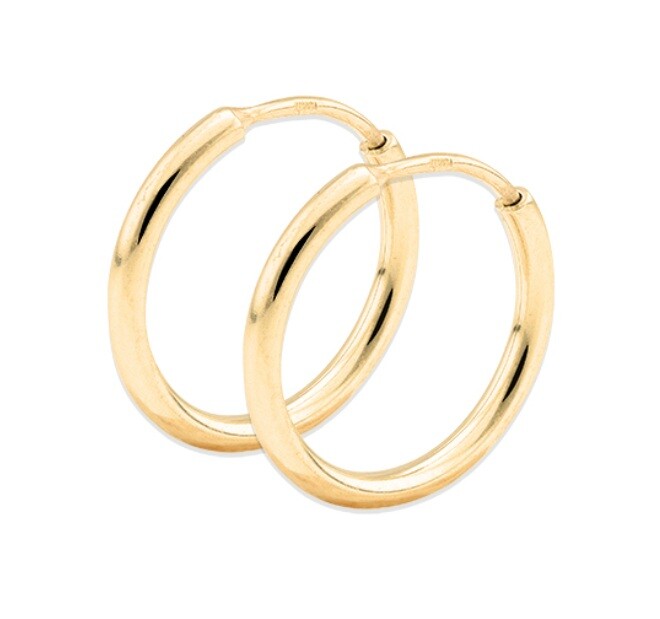 Soliter Minimalistické kruhy ze žlutého zlata 231 001 00334 00