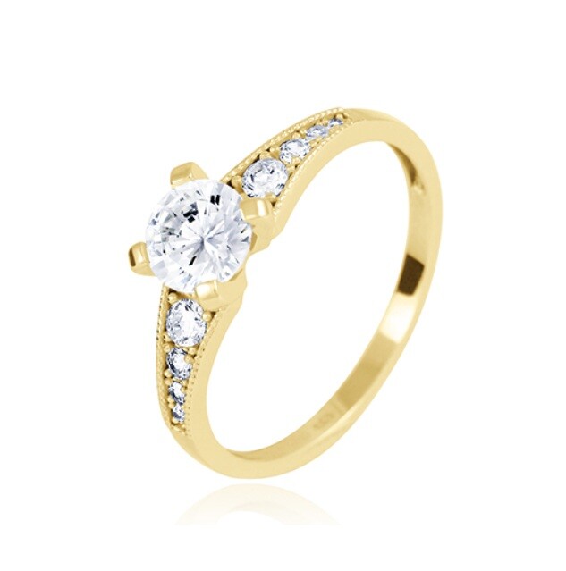 Soliter Nadčasový zásnubní prsten ze žlutého zlata 229 001 00829 00 60 mm