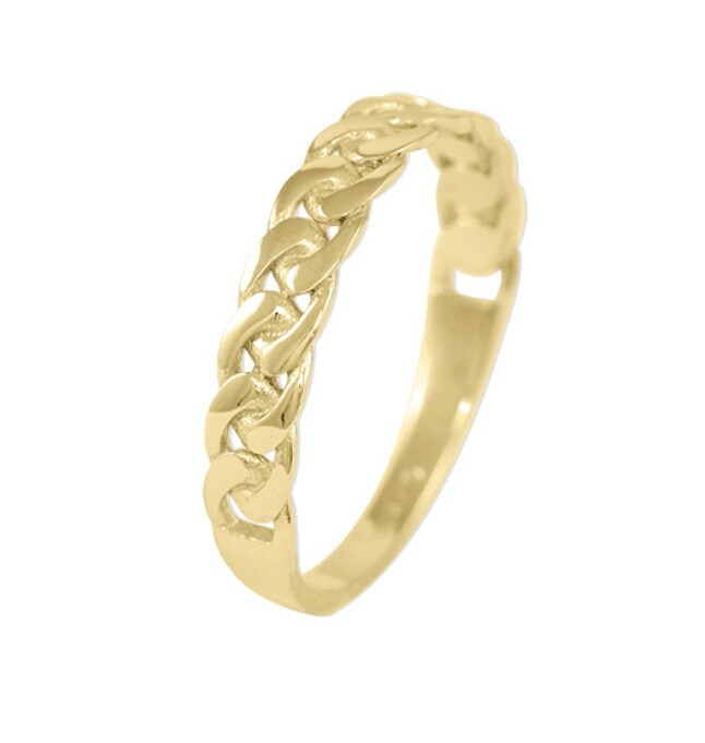 Soliter Stylový dámský prsten ze žlutého zlata 221 001 00680 00 56 mm
