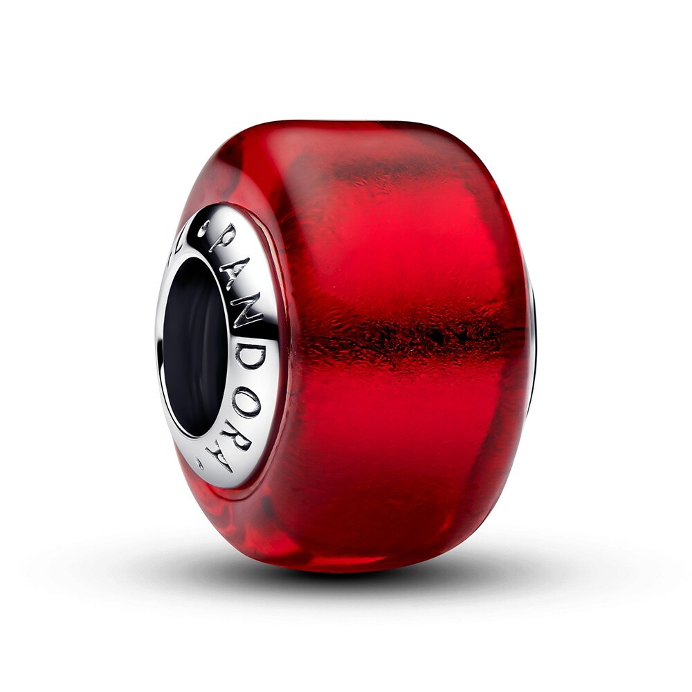 Pandora Krásný korálek z červeného muranského skla Moments 794425C00