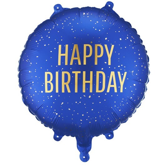 Balónek fóliový HB modrý 35x35 cm