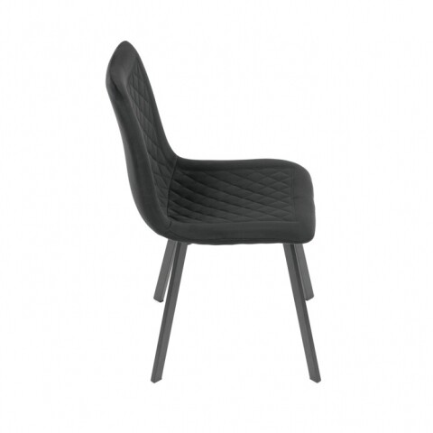 Jídelní židle černá sametová látka černé kovové nohy DCL-973 BK4 Autronic