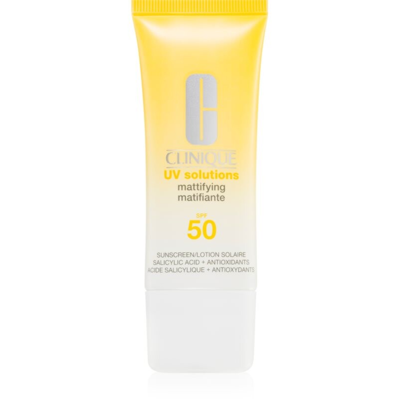 Clinique Sun UV Solutions Matifying Sunscreen SPF 50 opalovací krém na obličej s matujícím efektem 40 ml