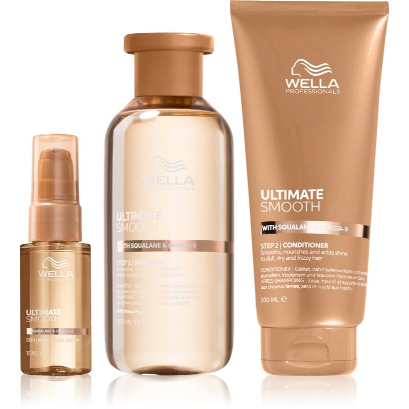 Wella Professionals Ultimate Smooth výhodné balení pro lesk a hebkost vlasů