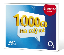 O2 Roční datové připojení 1,2 TB