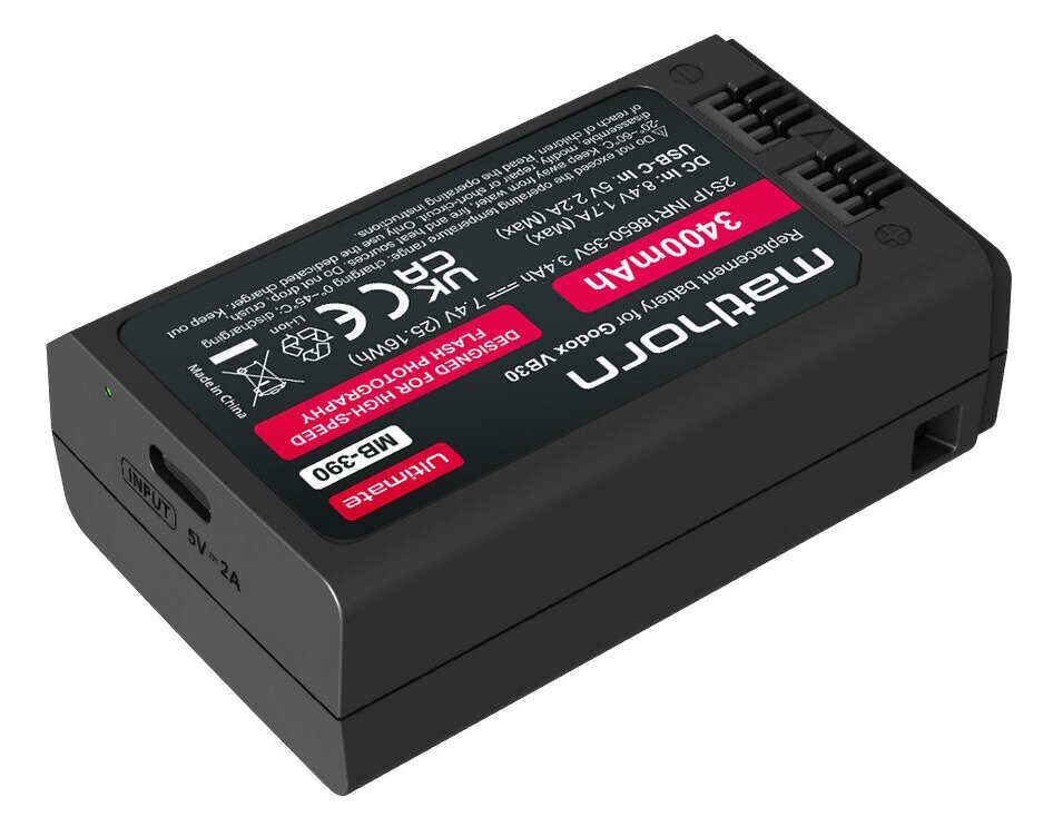 Mathorn MB-390 USB-C akumulátor Ultimate pro Godox VB30 3400mAh