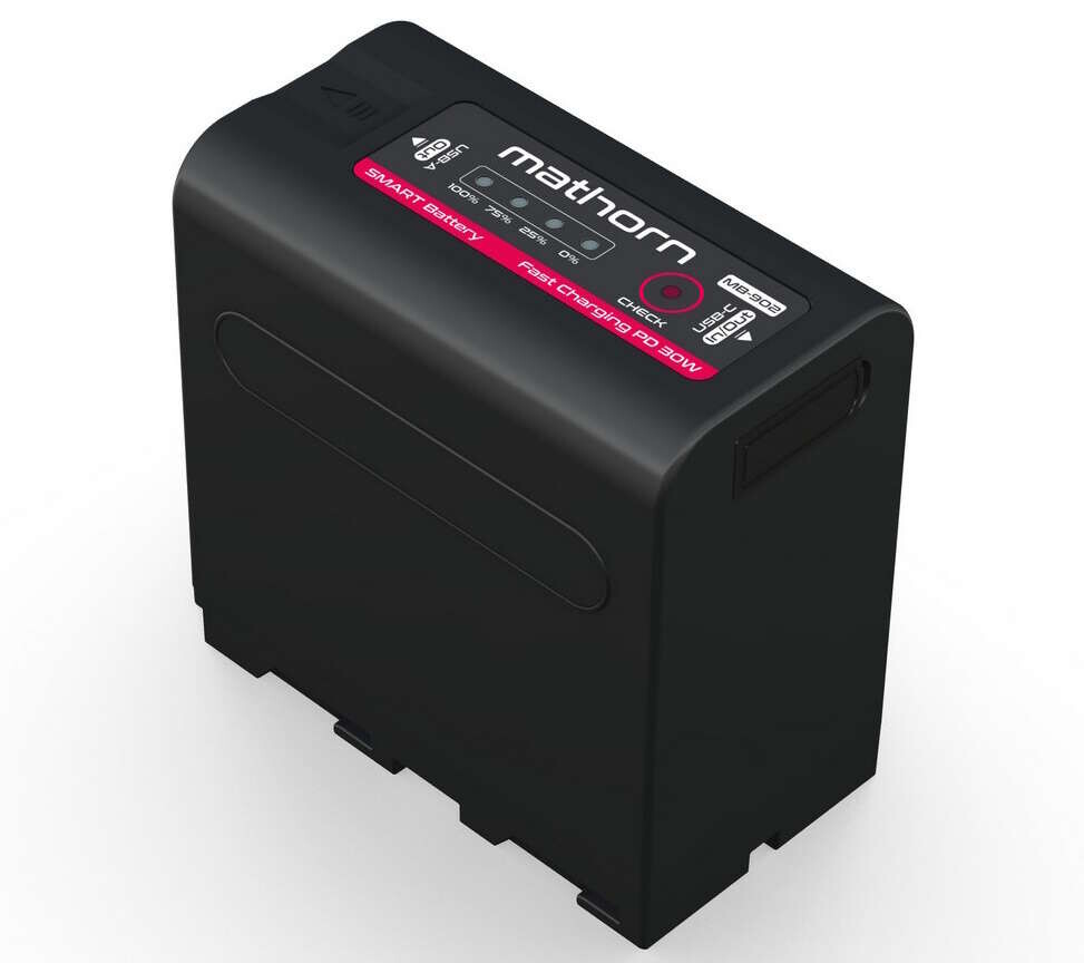 Mathorn MB-902 USB-C PD30W akumulátor NP-F980 pro Sony 10500mAh 76Wh