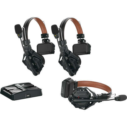 Hollyland Solidcom C1 Pro Wireless Intercom System with 3 ENC headsets