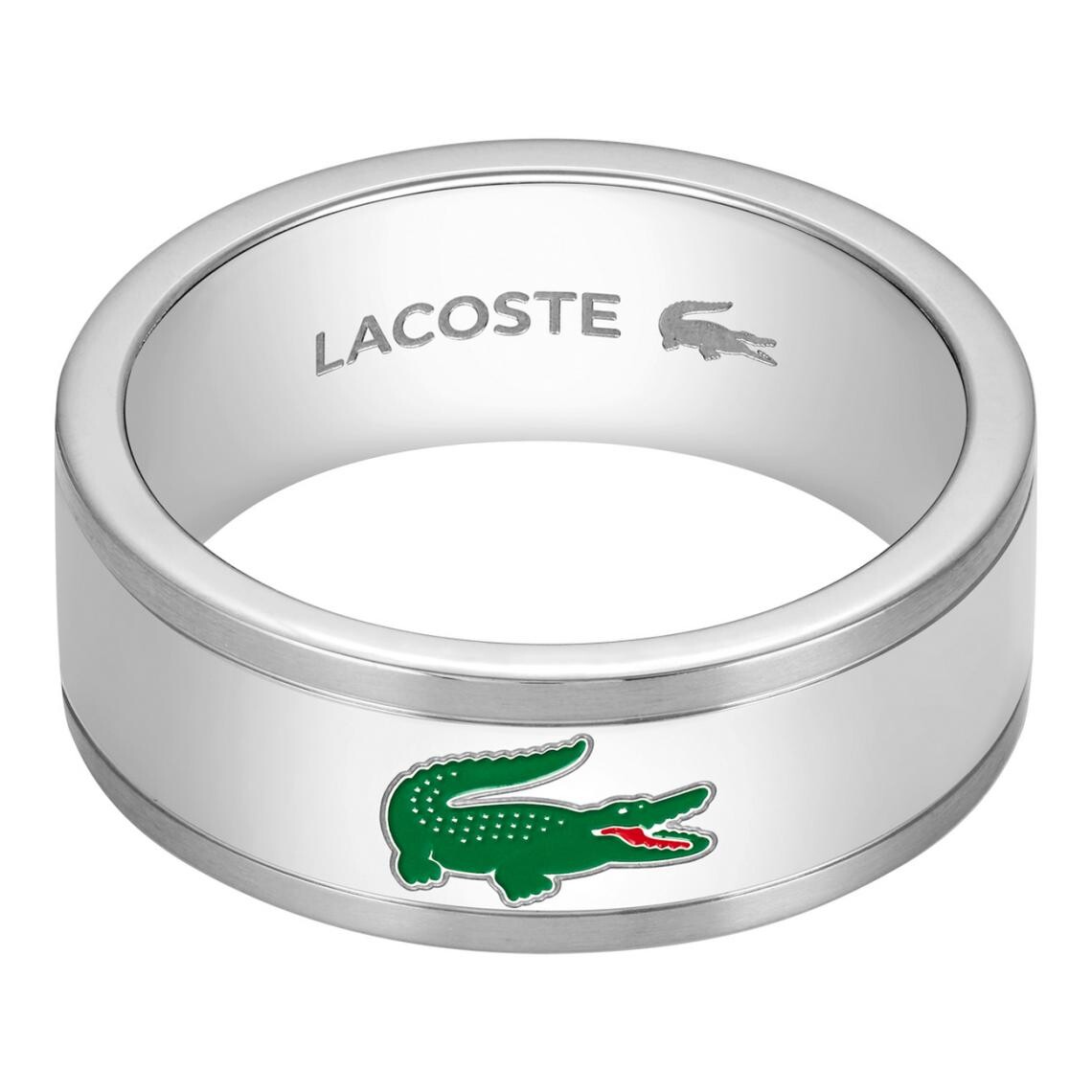 Lacoste Ocelový prsten pro muže Arthor 2040495 62 mm