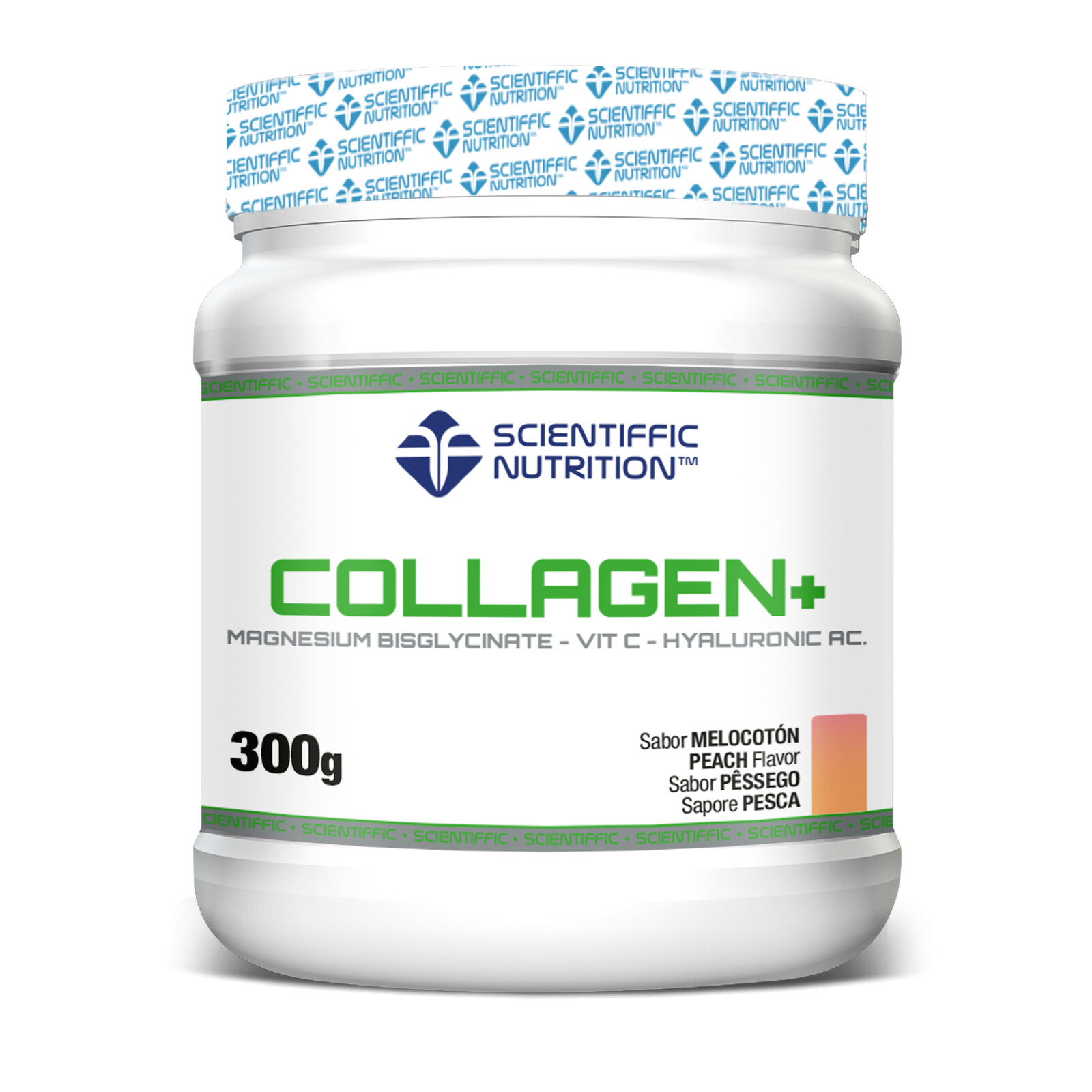 Scientiffic Nutrition Hydrolyzovaný kolagen prášek - Broskev 300 g