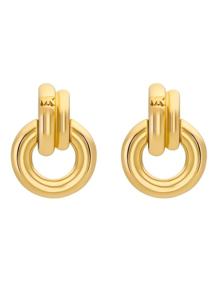 Michael Kors Slušivé pozlacené visací náušnice MKJ8531710