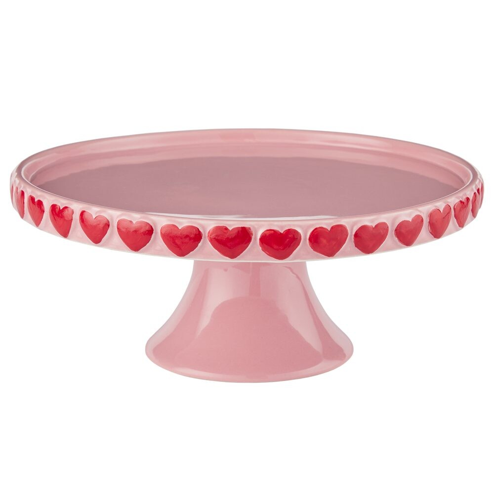 AMOUR Podnos na dort 25 cm - růžová