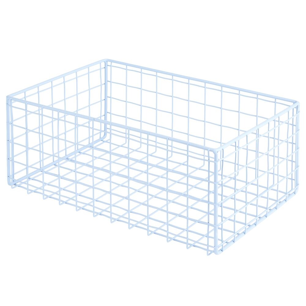 DEPOSIT Úložný kovový koš 30 x 20 cm - sv. modrá