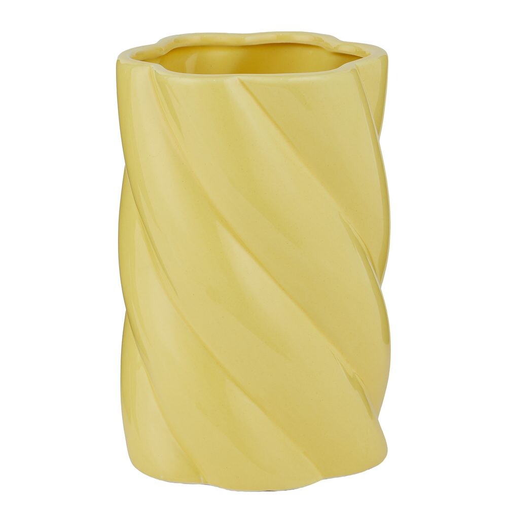 FUSILLI Váza 22 cm - žlutá