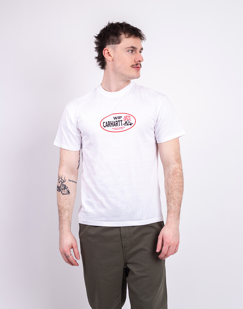 Carhartt WIP S/S Harlequin BBQ T-Shirt White M