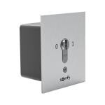 Somfy Keyswitch 2 – klíčový spínač pro zapuštěnou montáž, 2pólový, pancéřovaný, pro ovládání pohonu brány a vrat