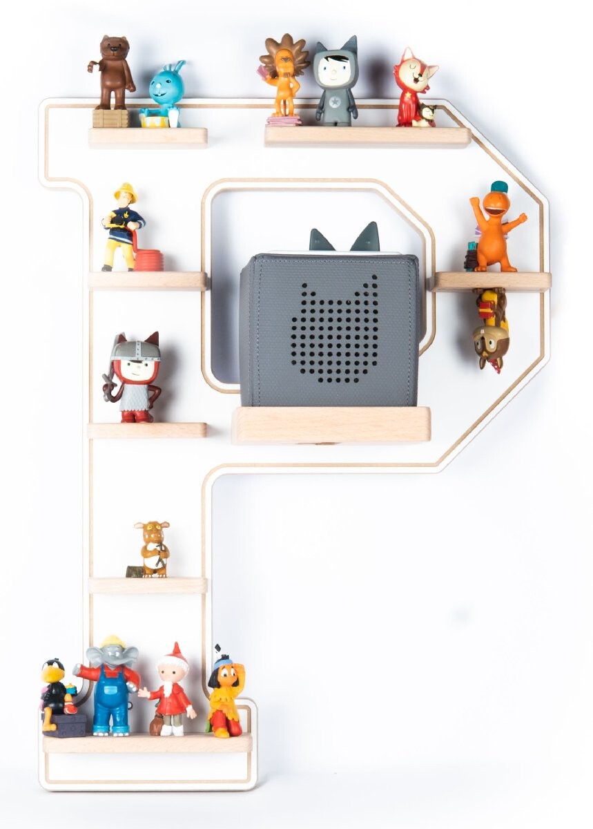 VCM Police Boarti Tonie - písmeno P, bílá