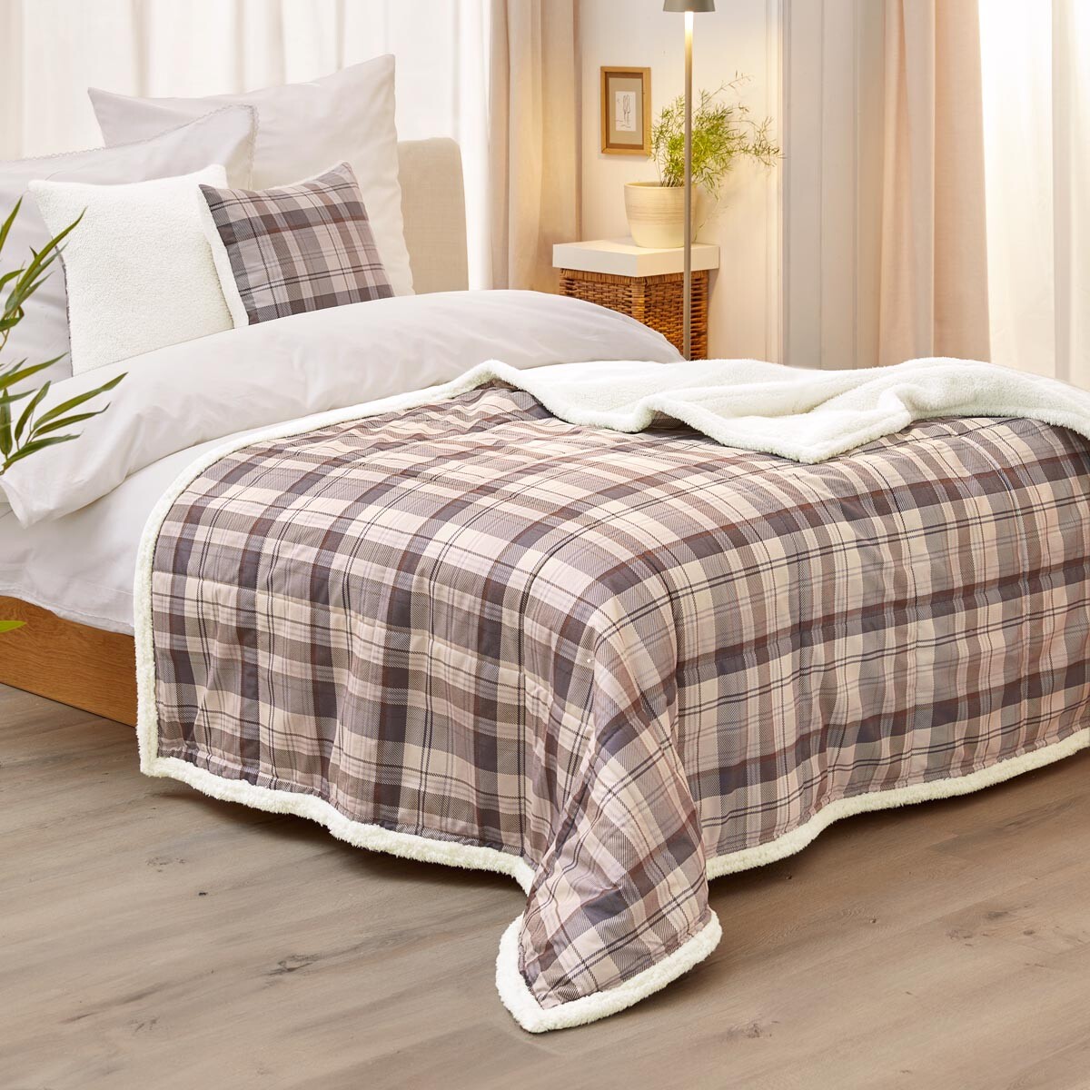 Luxusní oboustranná plyšová deka, 180 x 130 cm