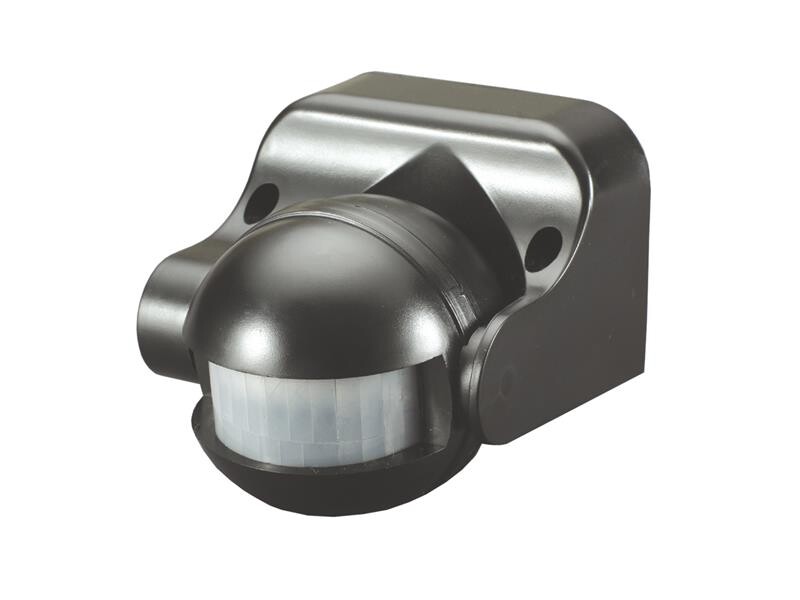 GETI GS1101B pohybové čidlo pro LED 180° na stěnu černé 12m IP44 230V 10s-7m