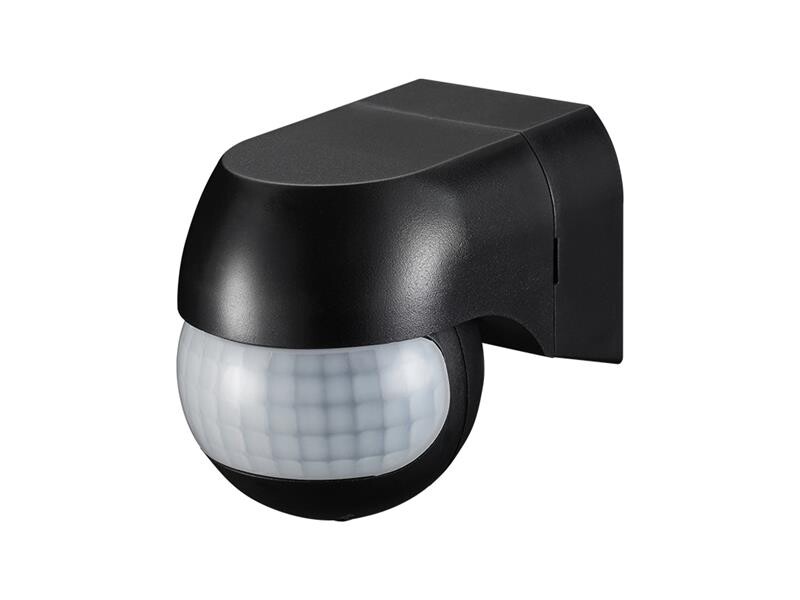 GETI GS1102B pohybové čidlo pro LED 180° na stěnu černé 12m IP44 230V 10s-15m