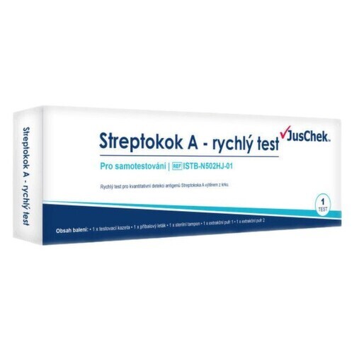 JusChek Streptokok A - rychlý test 1ks