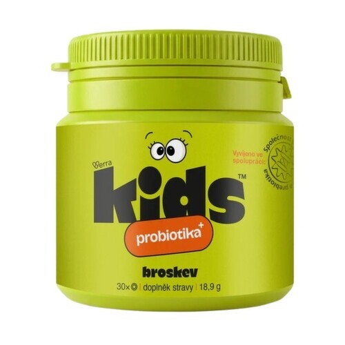 Verra KIDS Probiotika+ broskev tbl.30