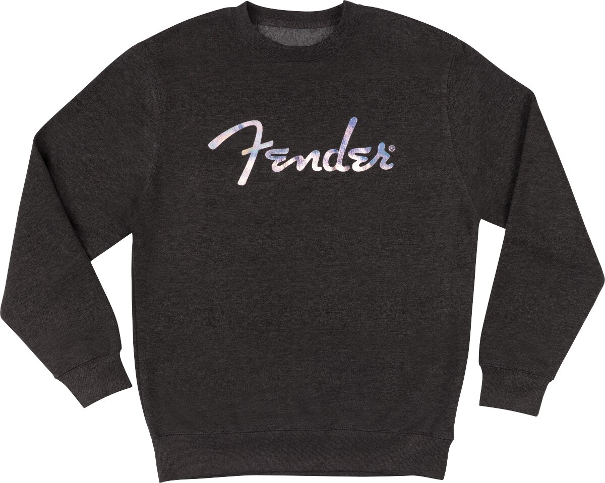 Fender Galaxy Logo Crewneck Sweatshirt Charcoal Heather L