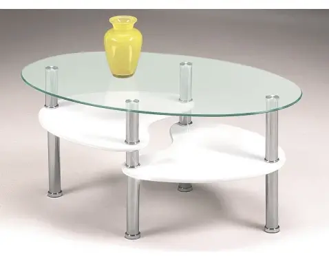 Konferenční stolek Panty, bílý