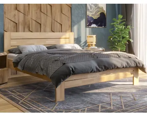 Postel Emilia 180x200 cm, přírodní buk