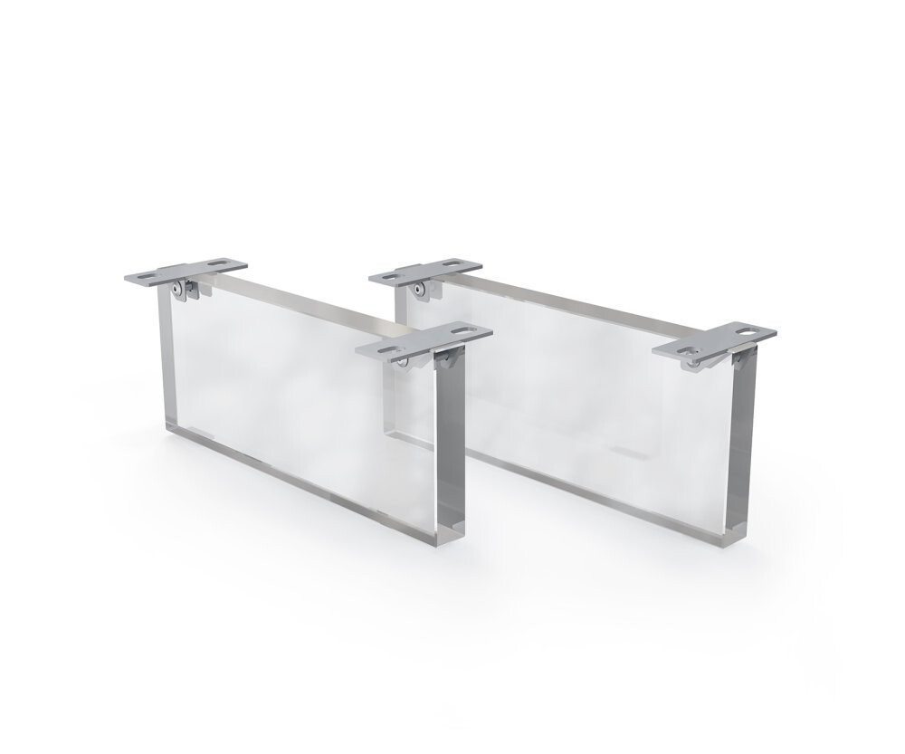 Podnož závěsná 15 cm akryl pro skříňový nábytek hloubky 40 cm (2 ks)