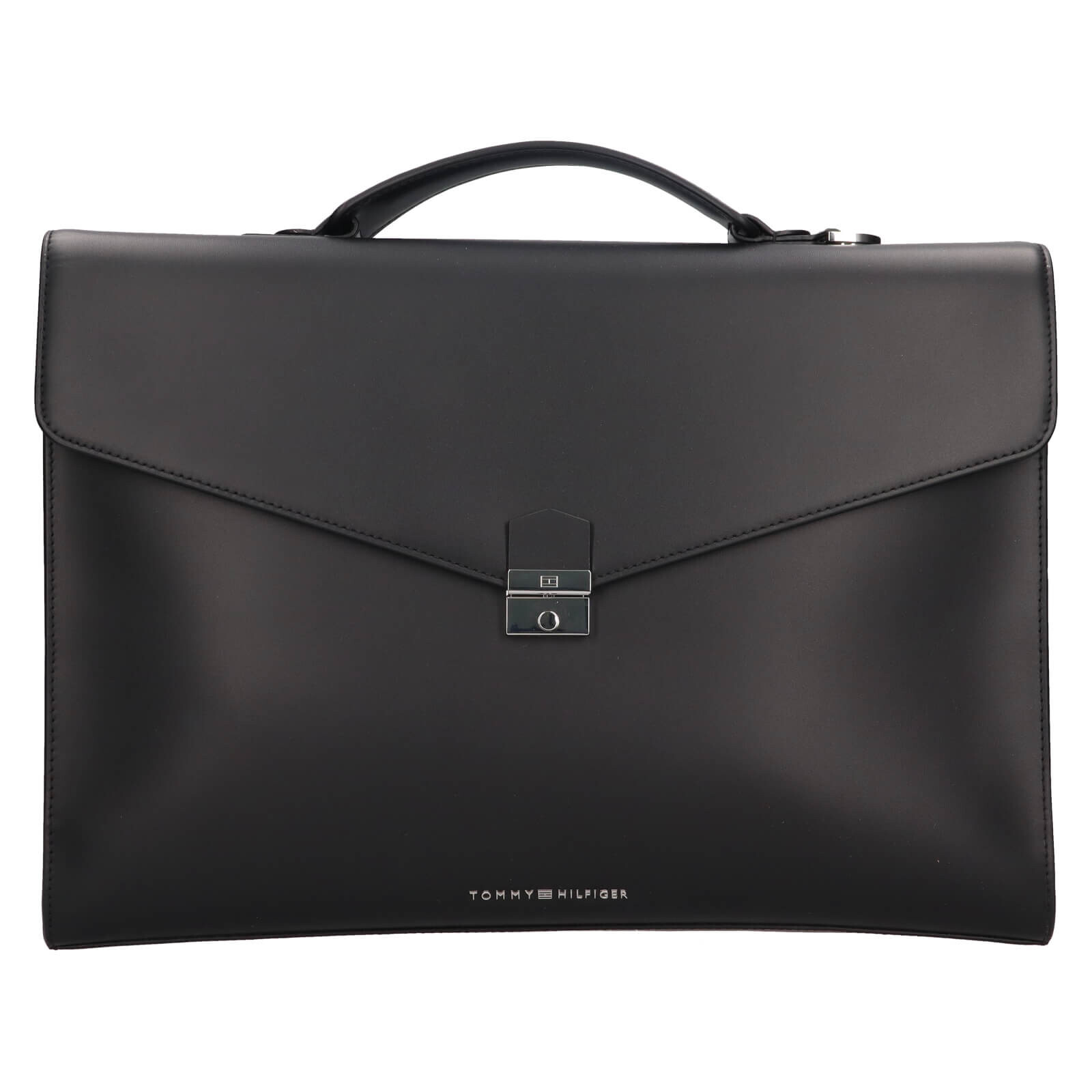 Pánská kožená aktovka Tommy Hilfiger Matia - černá