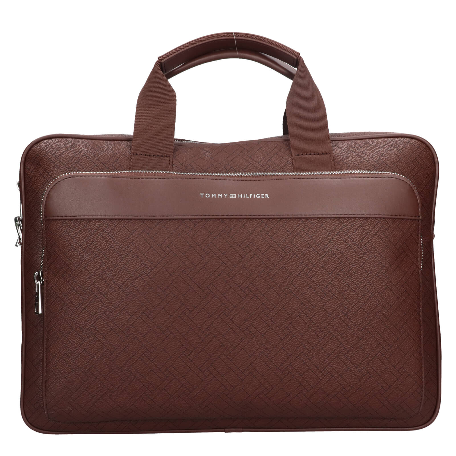 Pánská taška na notebook Tommy Hilfiger Dion - hnědá