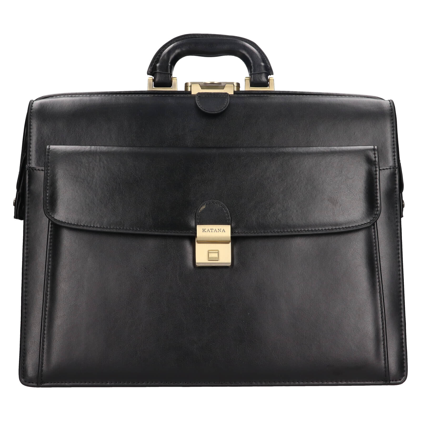 Kožená pánská aktovka Katana Monet - černá