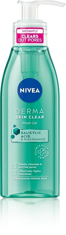 Čisticí pleťový gel Derma Skin Clear (Wash Gel) Nivea - 150 ml