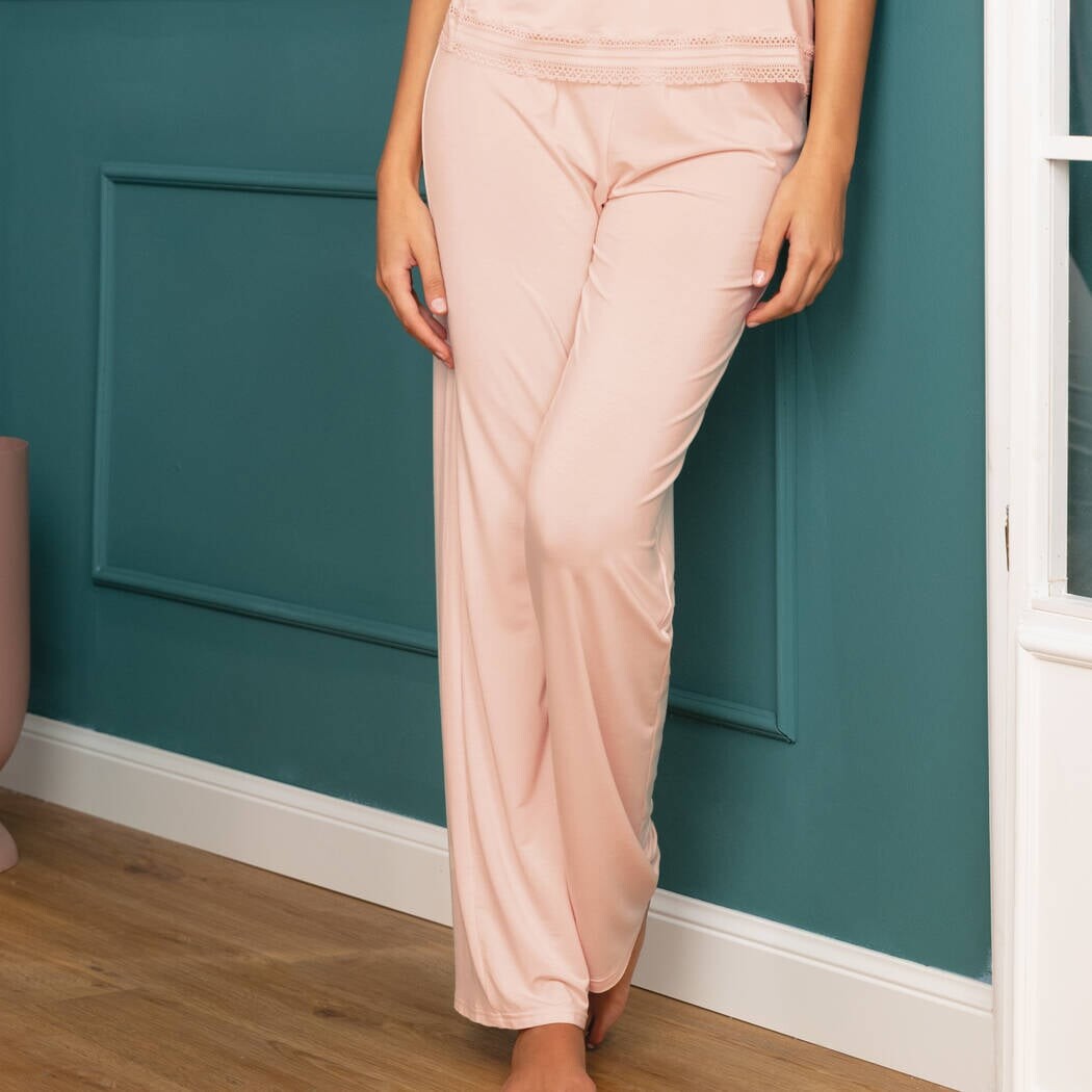 Kalhoty ANTIGEL (ELJ0026-50), Velikost S, Barva světle růžová