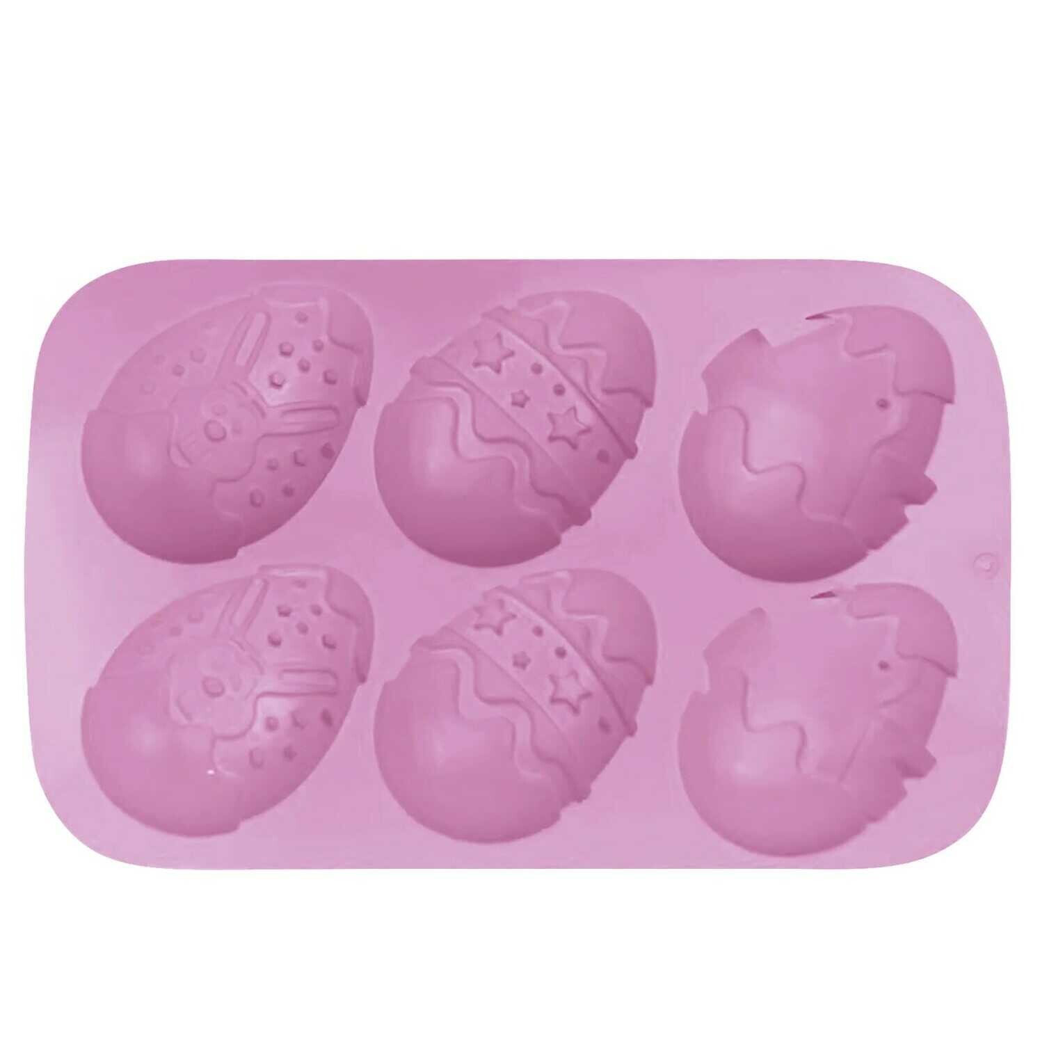 Alvarak Silikonová forma Velikonoční vajíčka 6ks