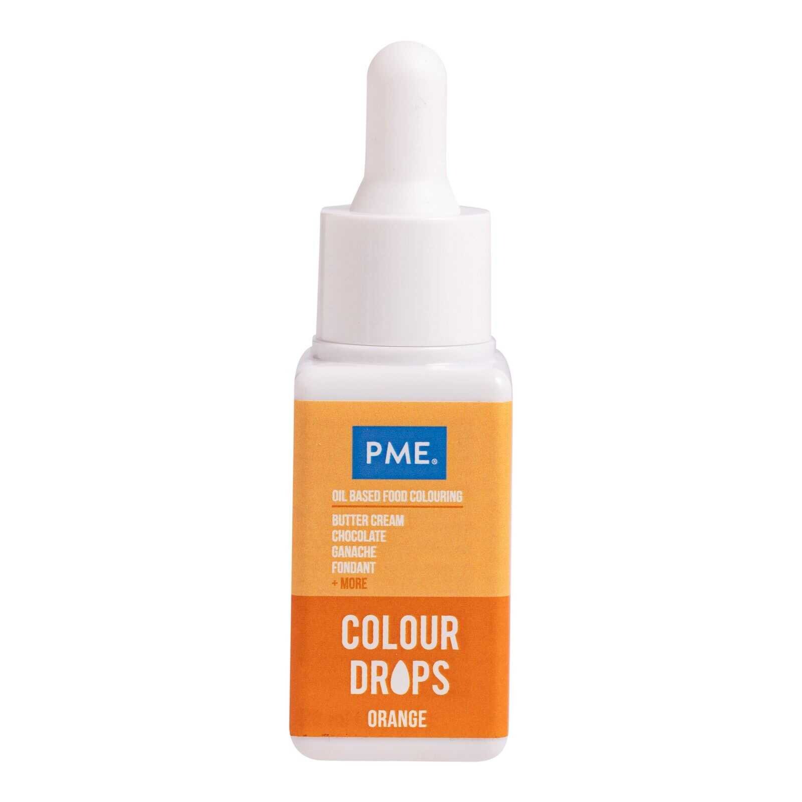 PME Colour Drops Orange 20ml (barva do tuků)