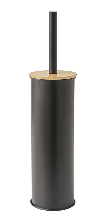 Gedy KENTA WC štětka na postavení, černá mat/bambus 1434