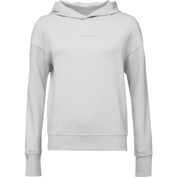 Fitforce KEILA Dámská fitness mikina, šedá, velikost