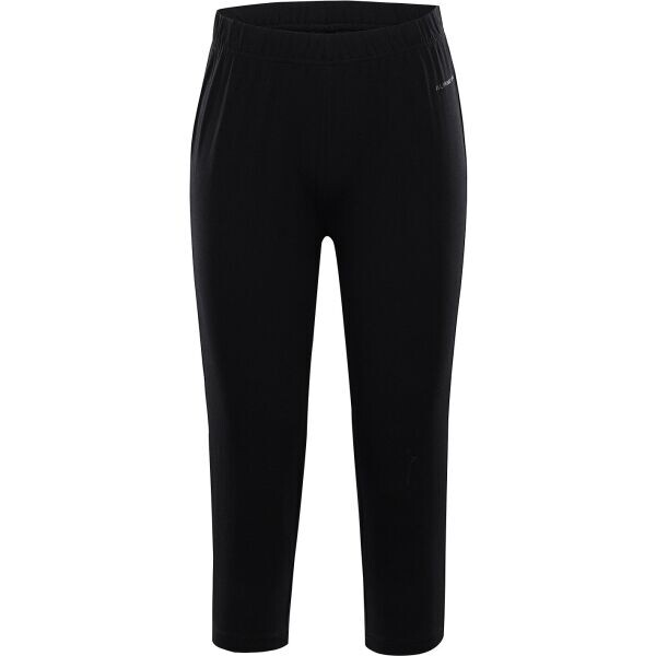 ALPINE PRO DEWESA Dámské capri kalhoty, černá, velikost