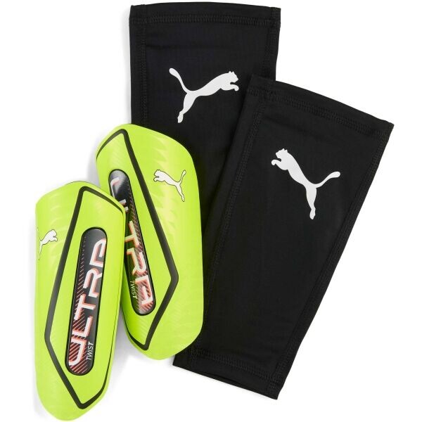 Puma ULTRA TWIST SLEEVE Fotbalové chrániče, žlutá, velikost
