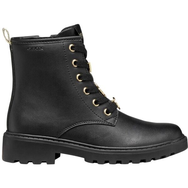 Geox J CASEY Dívčí zimní obuv, černá, velikost